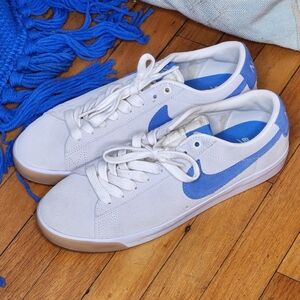 Nike SB Blazer Low Pale Ivory Pacific Blue, Size 8